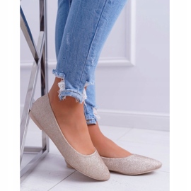 PS1 Ženske balerinke sa sjajem Golden Fifi zlatna 4