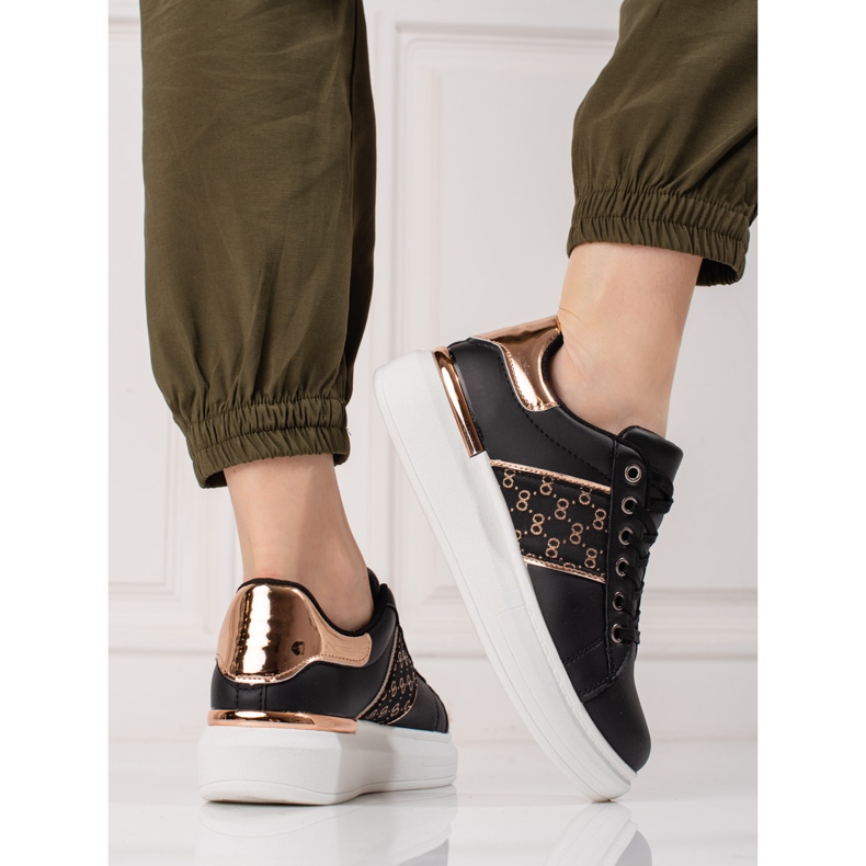 Shelovet crne sportske cipele s platformom crno 2