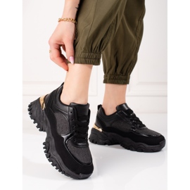 Crne ženske tenisice na platformi Shelovet crna 1