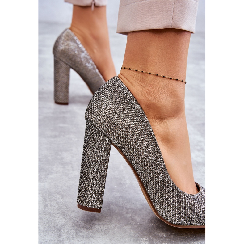 PA1 Sjajne salonke na petu Srebrna Elmira srebro 2