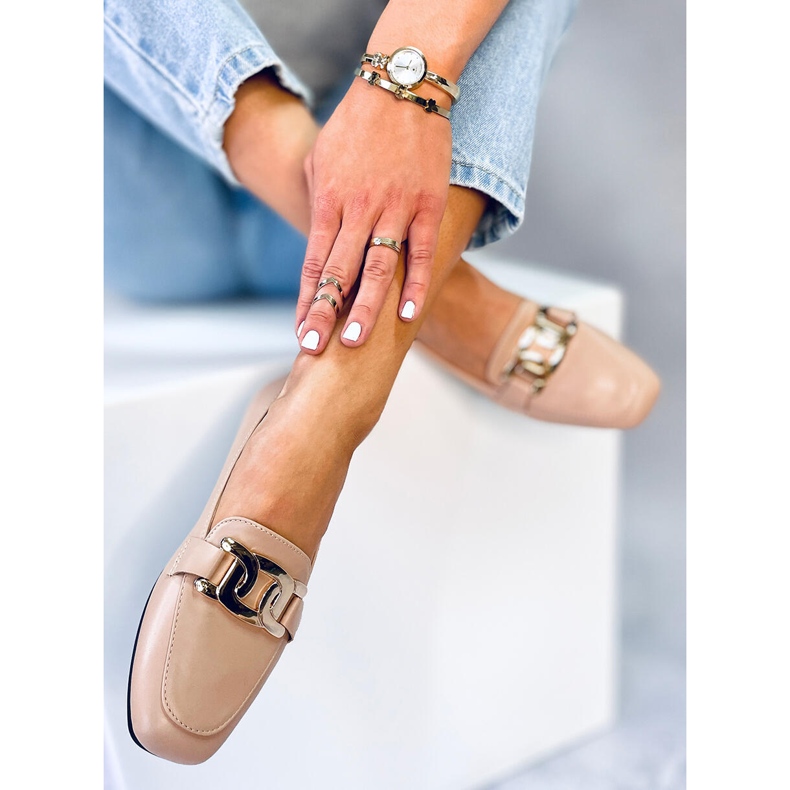 BM Paola Nude ženske loaferice bež 2