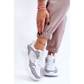 Ženska lagana sportska obuća Big Star LL274375 Bijelo-Siva bijela 2