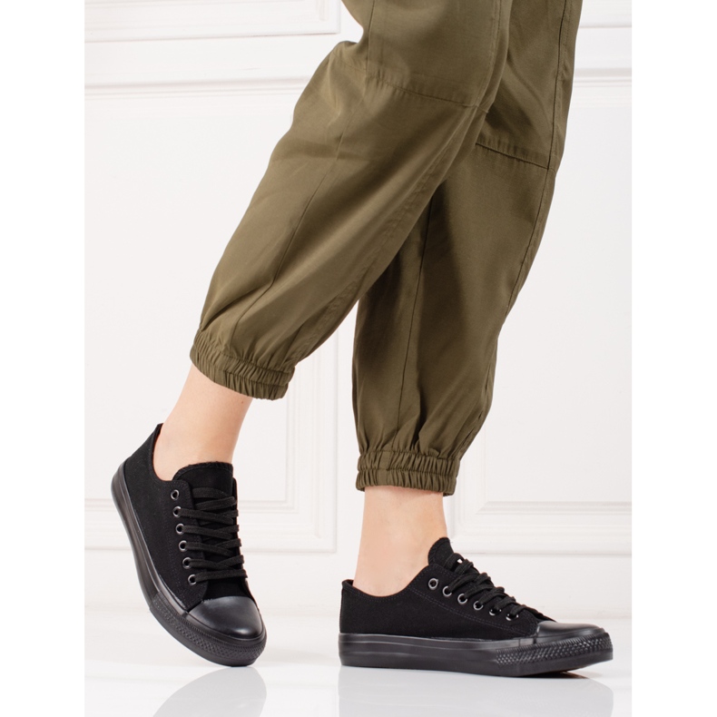 Klasične crne ženske tenisice crna 1