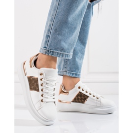 Shelovet bijele sportske cipele s platformom bijela 1