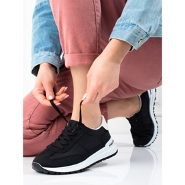 Shelovet crne ženske lagane sportske cipele crna 2