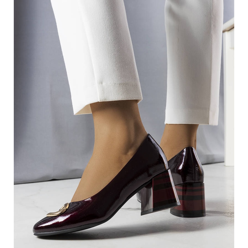 BM Bordo lakirane cipele od Kathleen crvena 1