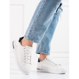 Ženske sportske cipele Shelovet bijele s uzorkom bijela 1