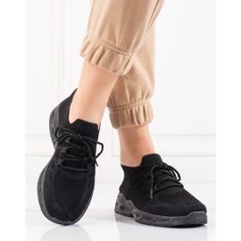 Shelovet crne sportske cipele od tekstila crna 2