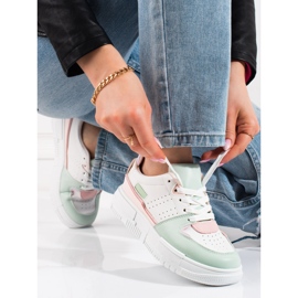 Shelovet ženske pastelne tenisice bijela raznobojna 1