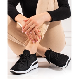 Ženske sportske cipele Shelovet sock wedge crna 1