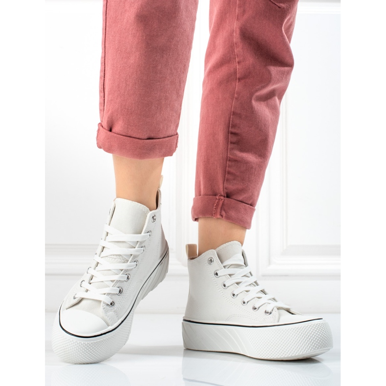 Ženske Shelovet bijele visoke tenisice bijela 1