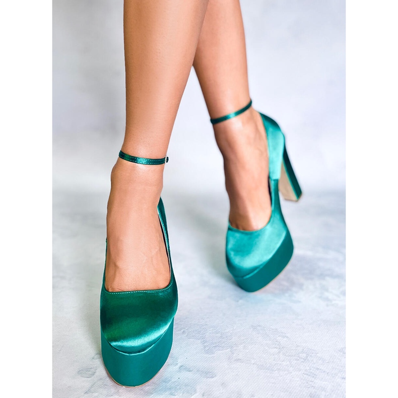PA1 Loren Green platformske pumpe zelena 1