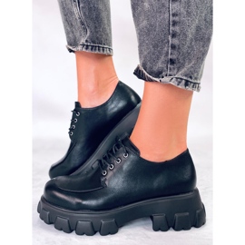 PA1 Mokasinke s platformom Piano Black crna 1