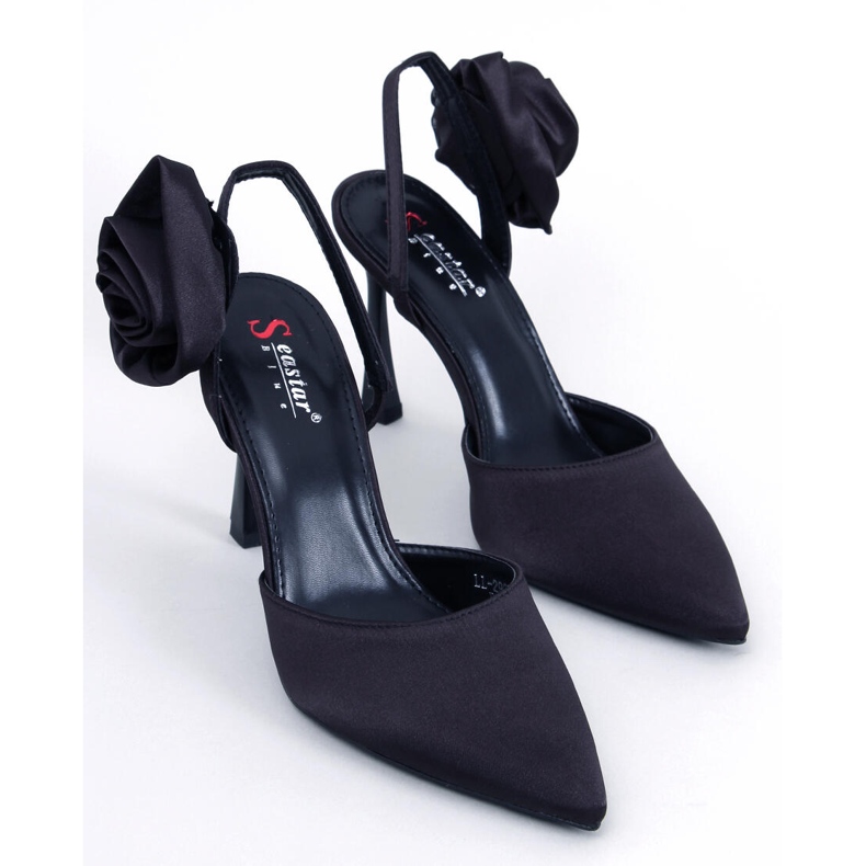 Seastar Satenske igle s cvijetom Flores Black crno 1