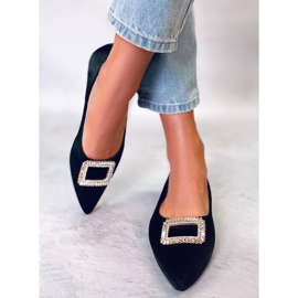 PA1 Elegantne balerinke s Lorella Black kamenčićima crno 2