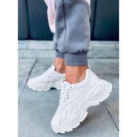 Bež ženske sportske cipele s visokim potplatom 4