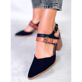 BM Chiatti crne cipele s otvorenom petom crno 2