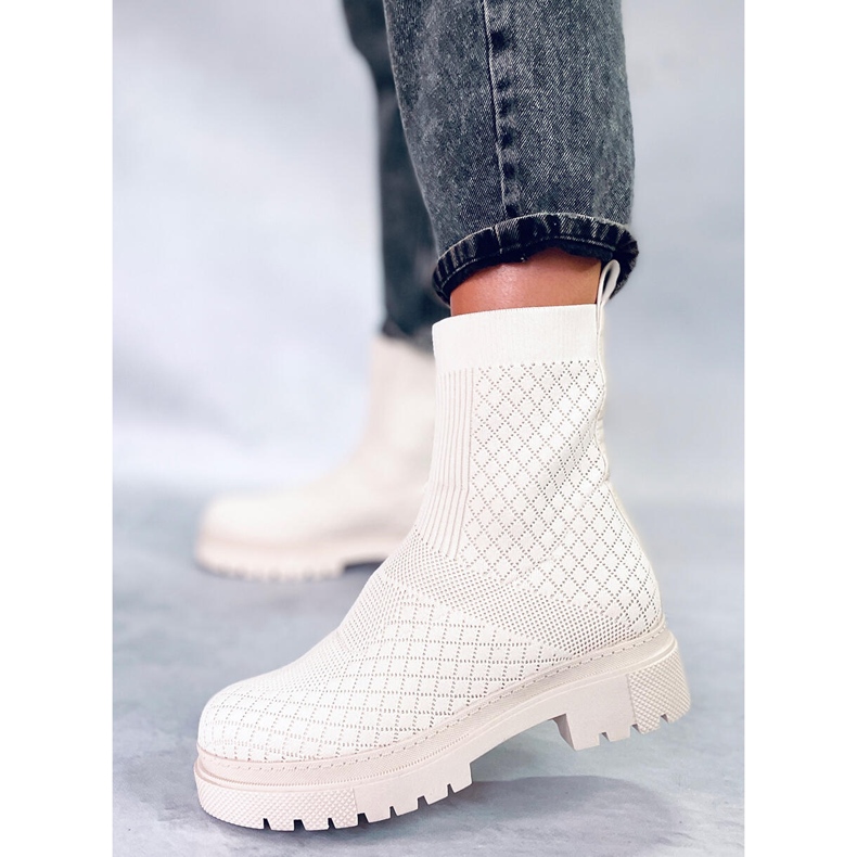 BM Čizme čarape s uzorkom Rueda Beige bež 2