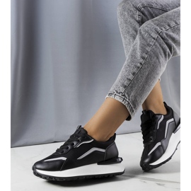 Crne tenisice na Ada platformu crno 1