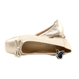 Ženske cipele Caprice Ballerinas s lukom 9-22104-20 354 Taupe Sue.met srebro 5