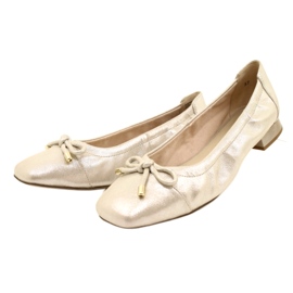 Ženske cipele Caprice Ballerinas s lukom 9-22104-20 354 Taupe Sue.met srebro 3