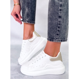 BM Ženske sportske cipele Leone Gold bijela zlatni 2