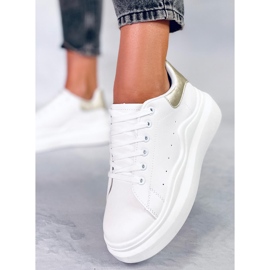 BM Ženske sportske cipele Leone Gold bijela zlatna 1