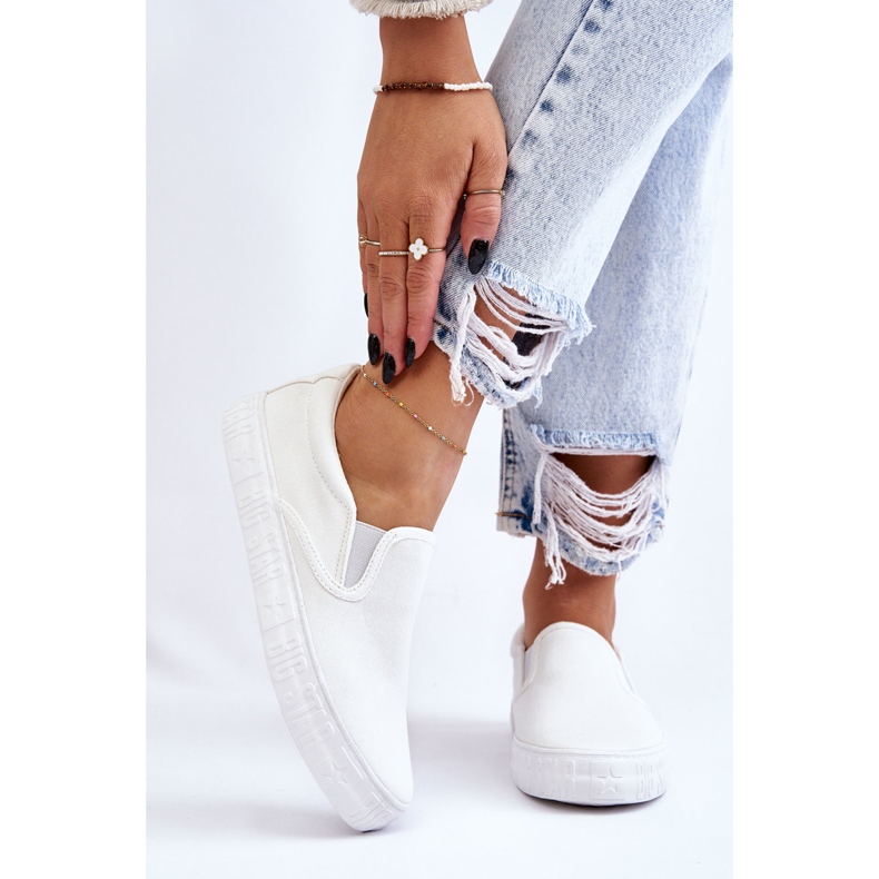 Ženske tenisice Slip-On Big Star LL274389 Bijele bijela 1