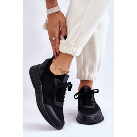 Ženske udobne tenisice Memory Foam System Big Star LL274414 crne crna 1