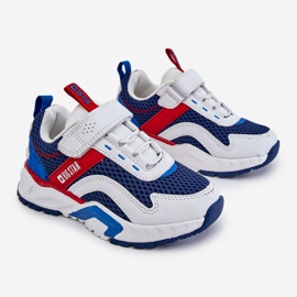 Big Star Dječje sportske cipele s velikom zvijezdom na čičak JJ374259 Bijela i tamnoplava raznobojna 1