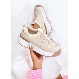 PS1 Ženske sportske cipele s platformom svijetlo bež Dakari 1