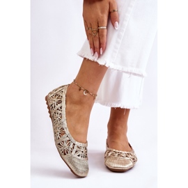 PS1 Ažur modne zlatne Thiago balerinke zlatni 1