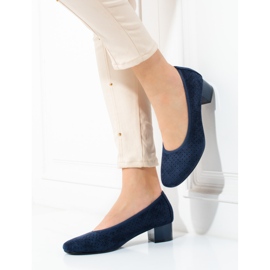 W. Potocki Ženske tamnoplave otvorene cipele Potocki plava 1