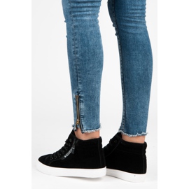 Ideal Shoes Tenisice s izolacijom crna 1