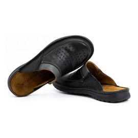 Muške kožne papuče 219 Kampol crne crno 5