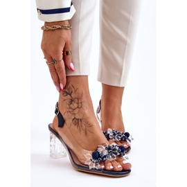 S.Barski Modne sandale s perlama mornarski Terrance tamnoplava 2