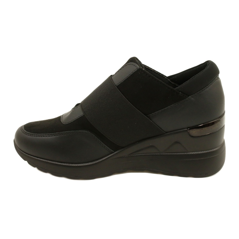 Slip-on Cipele Wedge Sneakers Evento 23SP35-5320 Crna 1