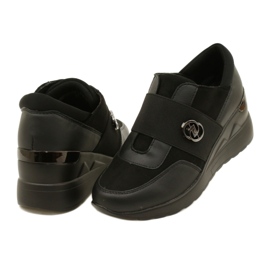 Slip-on Cipele Wedge Sneakers Evento 23SP35-5320 Crna 3