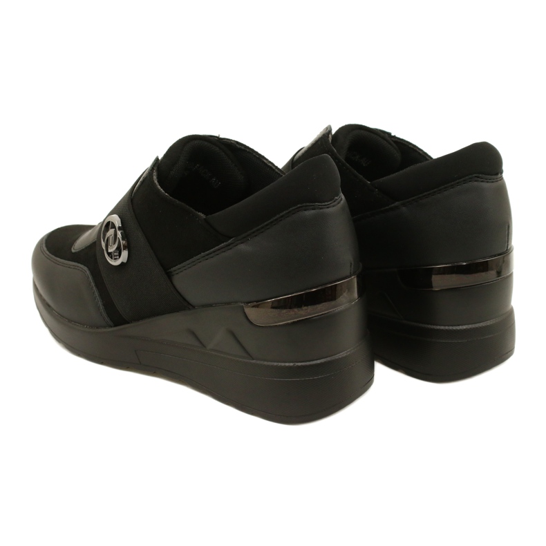 Slip-on Cipele Wedge Sneakers Evento 23SP35-5320 Crna 6