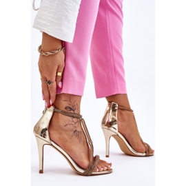S.Barski Elegantne sandale na visoku petu s Jenesis Gold Jenesis zlatni 2