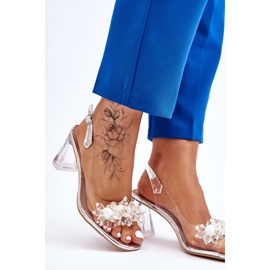 S.Barski Modne prozirne sandale sa srebrnim Carmelo ukrasima srebro 2