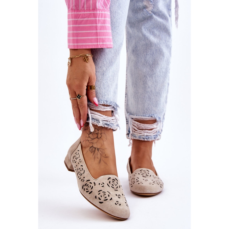 Otvorene mokasine Sergio Leone BL627 Bež 1