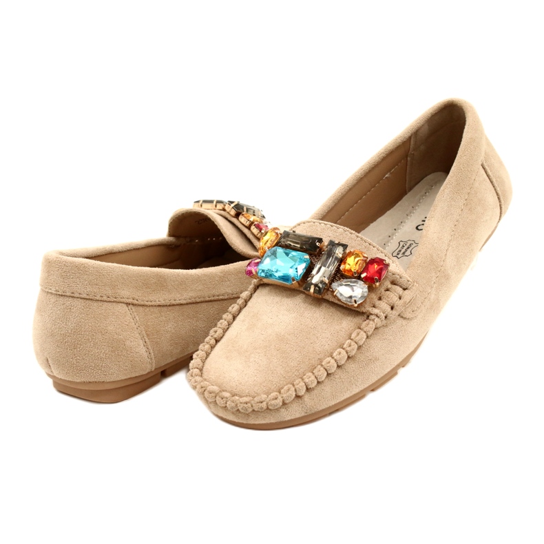 Evento Ženske eko-dijelove natikača s bež kamenjem 3