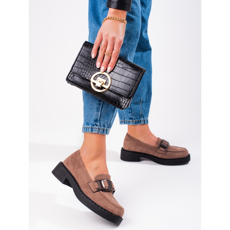 W. Potocki Ženske antilop mokasine Potocki bež boje 1