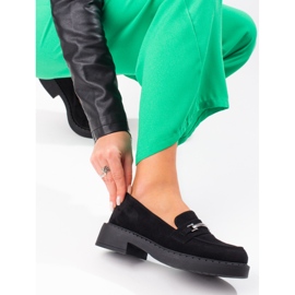 W. Potocki Potocki ženske mokasine na crnu platformu crna 2