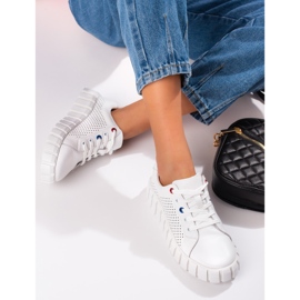 W. Potocki Bijele kožne sportske cipele Potocki bijela 2