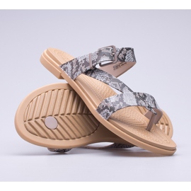 Ženske sandale Crocs Tulum Toe Post Sandal W 206108-15W smeđa 1