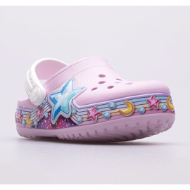 Klompe CROCS Fl Star Band Clog Kids 207075-6GD ružičasta 1