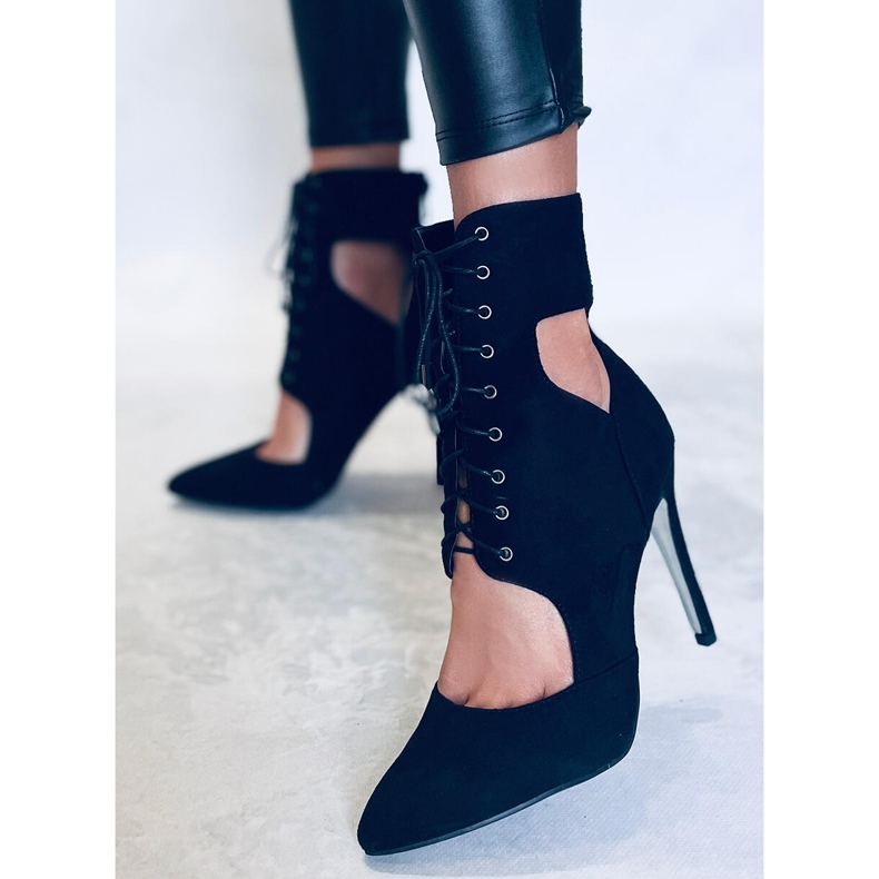 BM Čizme izrezane na iglu Demi Nero crna 2