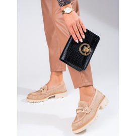 Seastar Ažur ženske mokasine na Shelovet bež platformi 1